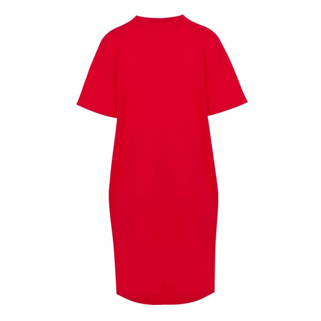 Womens Red Ditsy Heart Dress