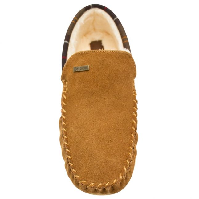 Mens Camel Monty Moccasin Slippers