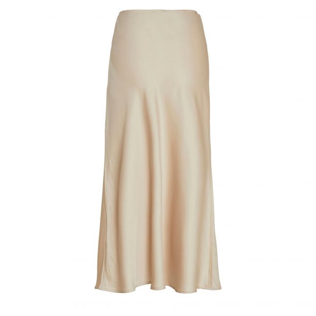 Womens Cement Vielette Satin Midi Skirt