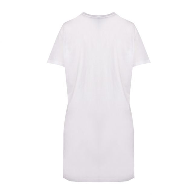 Womens Black/White Branded Block S/s T Shirt Dress