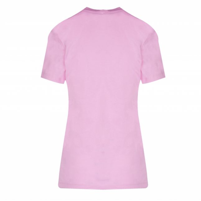 Womens Begonia Pink Flocked Monogram Slim Fit S/s T Shirt