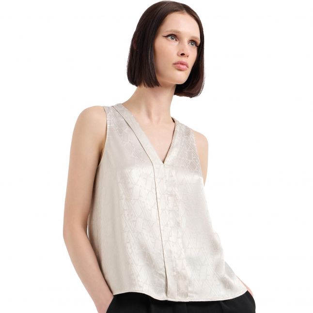 Womens Pisco Satin Sleeveless Top