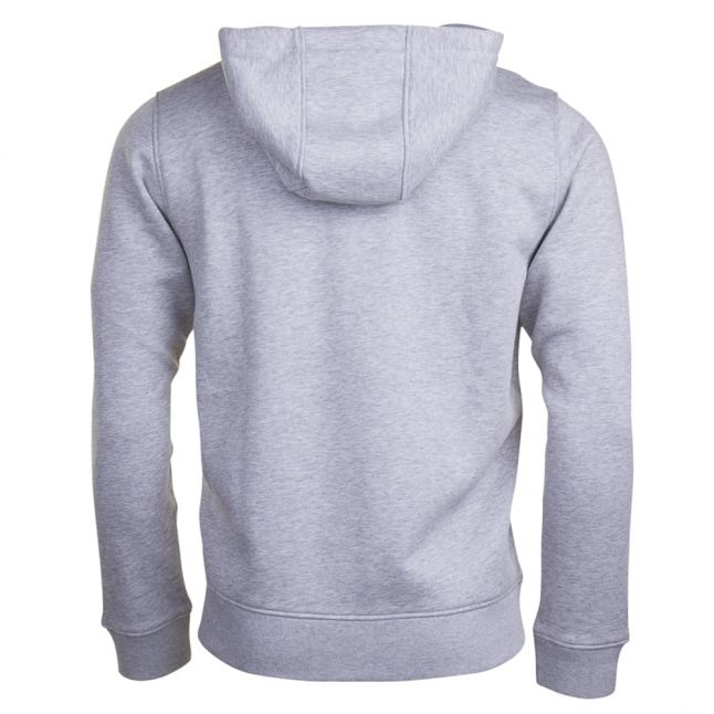 Mens Silver Chine Hooded Zip Sweat Top