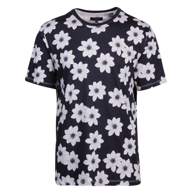 Mens Navy Nade Floral S/s T Shirt