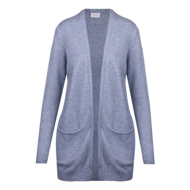 Womens Ashley Blue Viril Long Open Cardigan