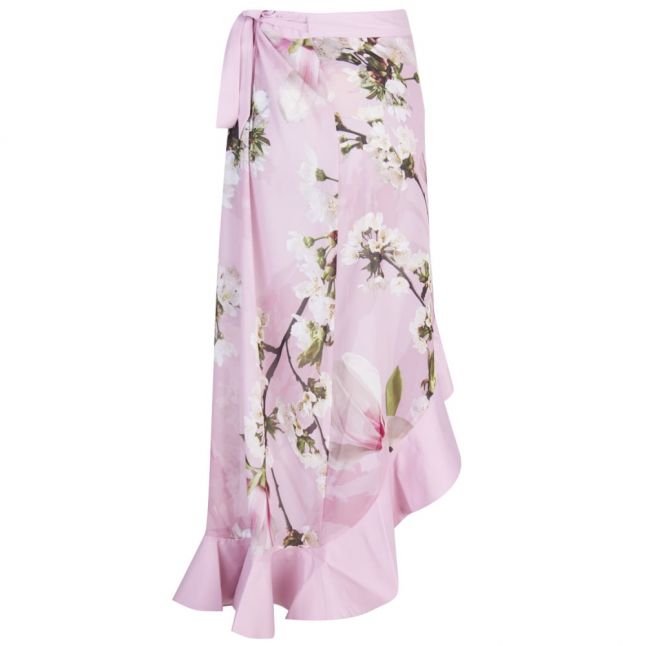 Womens Pale Pink Berelli Harmony Ruffle Sarong