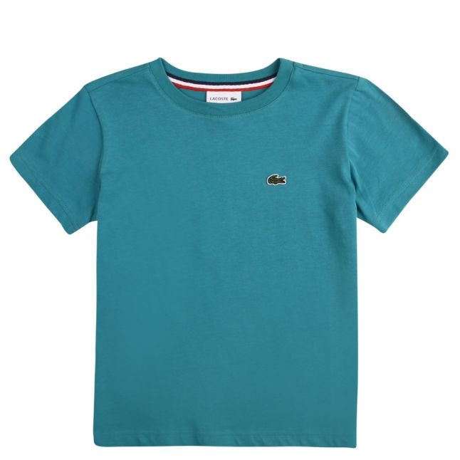 Boys Green Classic Branded S/s T Shirt