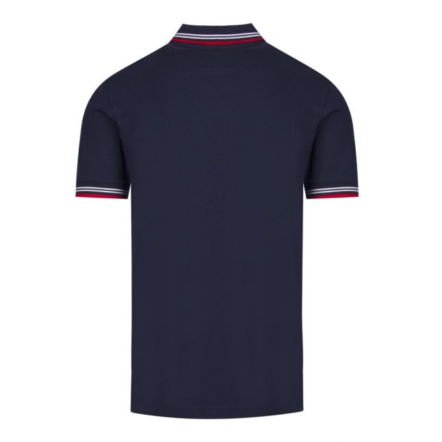 Athleisure Mens Navy Paul Slim Fit S/s Polo Shirt