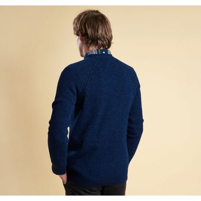 Heritage Mens Deep Blue Rydal Crew Knit Jumper