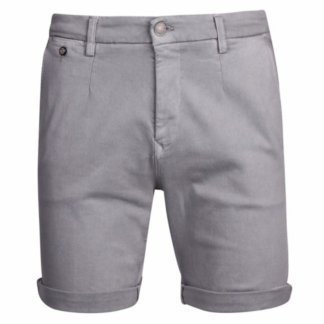 Mens Grey Lehoen Hyperflex Chino Shorts