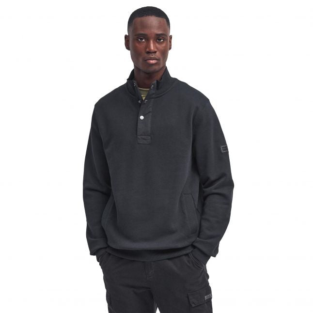 Mens Black Flight Half Zip Sweatshirt