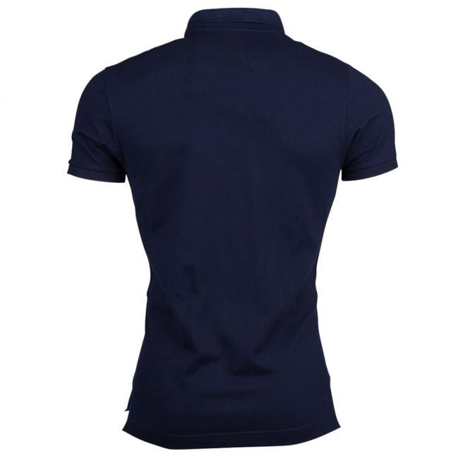 Mens Blue Shark Fit S/s Polo Shirt