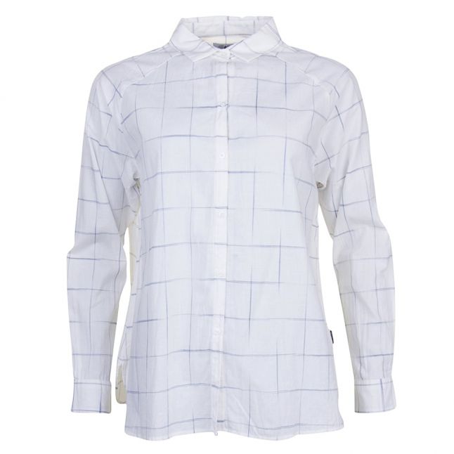 Heritage Womens White Abstract Check L/s Shirt