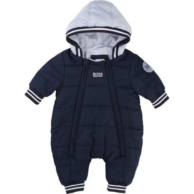 Baby Navy Quilted Snowsuit