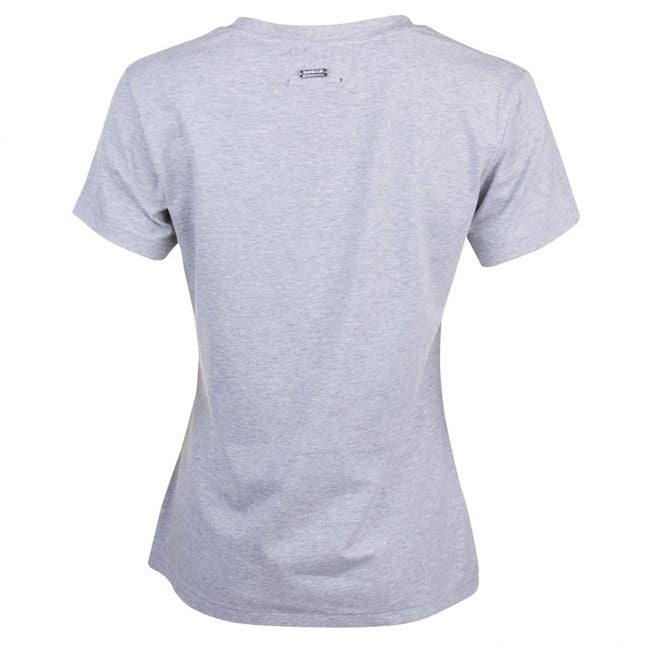 Womens Light Grey Marl Riser S/s Tee Shirt