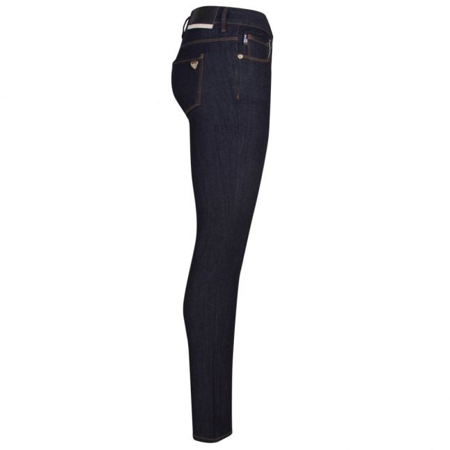 Womens Blue Wash Skinny Fit Jeans