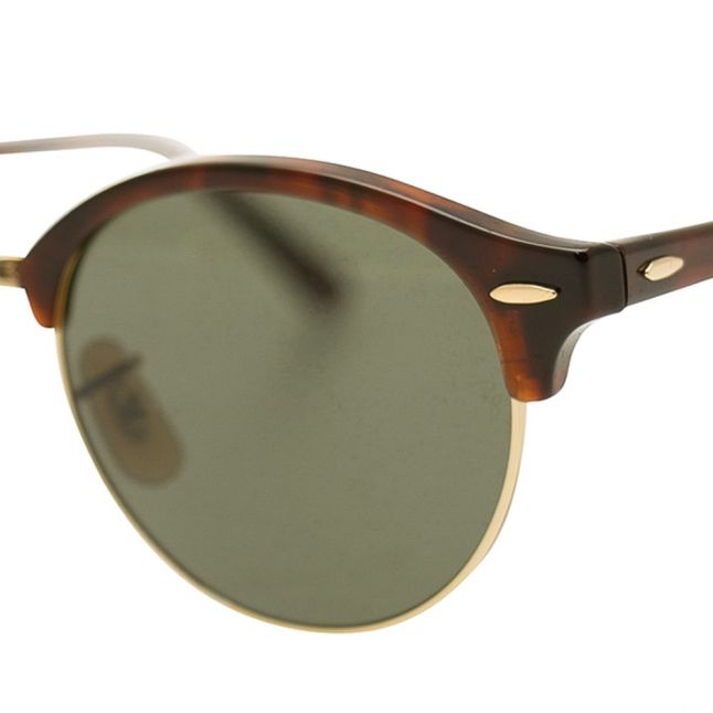 Mens Havana & Green RB4246 Clubround Sunglasses