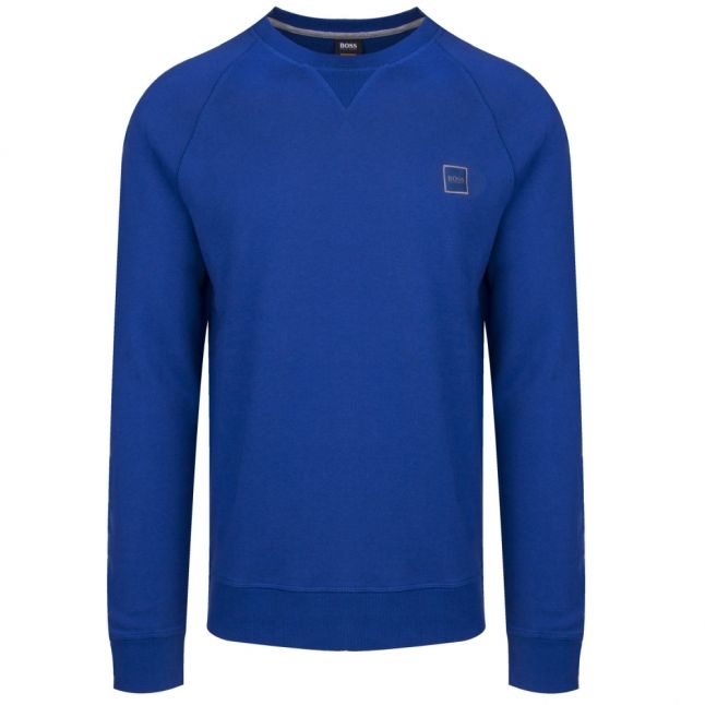 Casual Mens Blue Wyan Crew Sweat Top