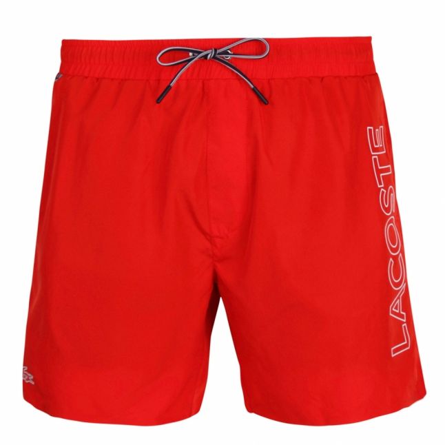 Mens Corrida Red Side Logo Swim Shorts