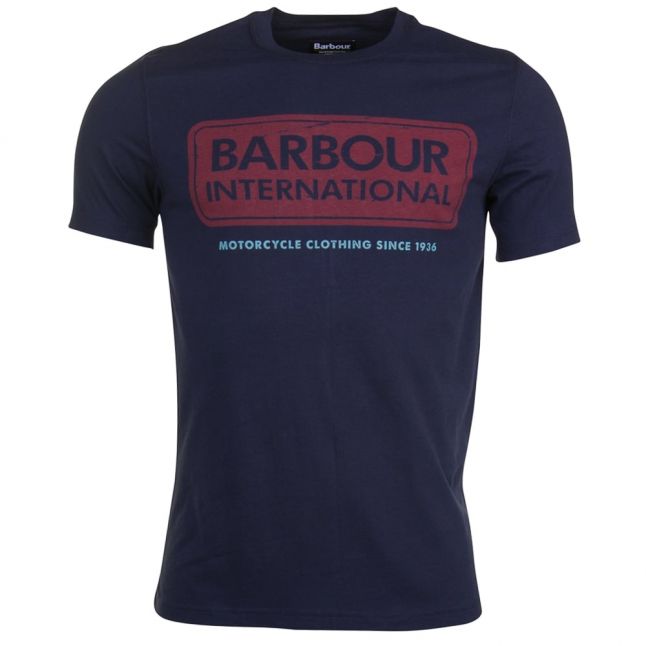 Mens Navy International Logo S/s Tee Shirt