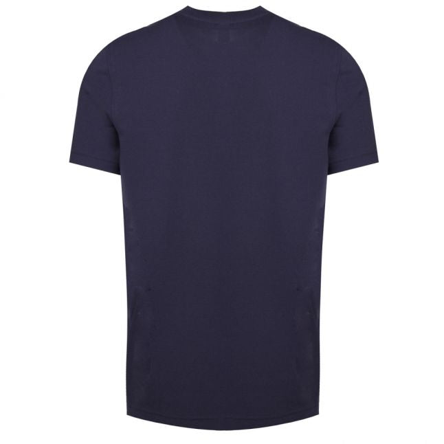 Casual Mens Dark Blue Tomcat Tape Detail S/s T Shirt