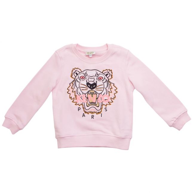 Girls Light Pink Tiger 4 Sweat Top