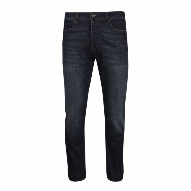 Casual Mens Dark Blue Taber Tapered Fit Jeans