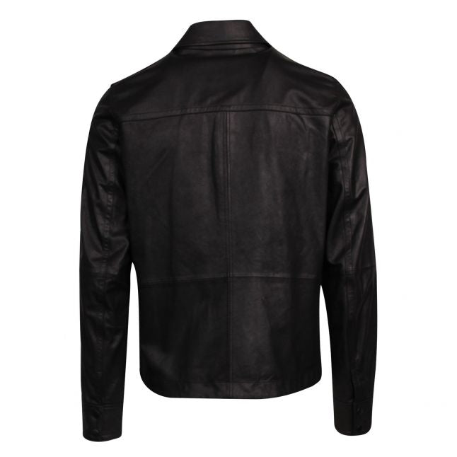 Casual Mens Black Jobean Leather Jacket