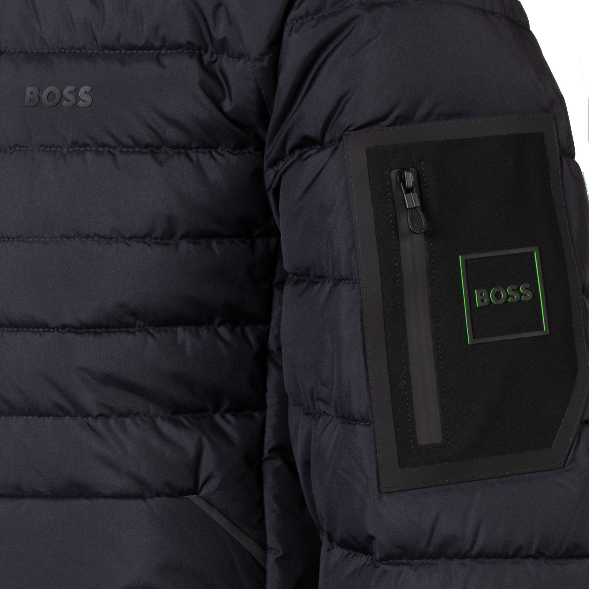 Mens BOSS Dark Blue J_Thor 2 Padded Jacket