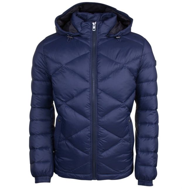 Mens Dark Blue Obaron Puffer Jacket