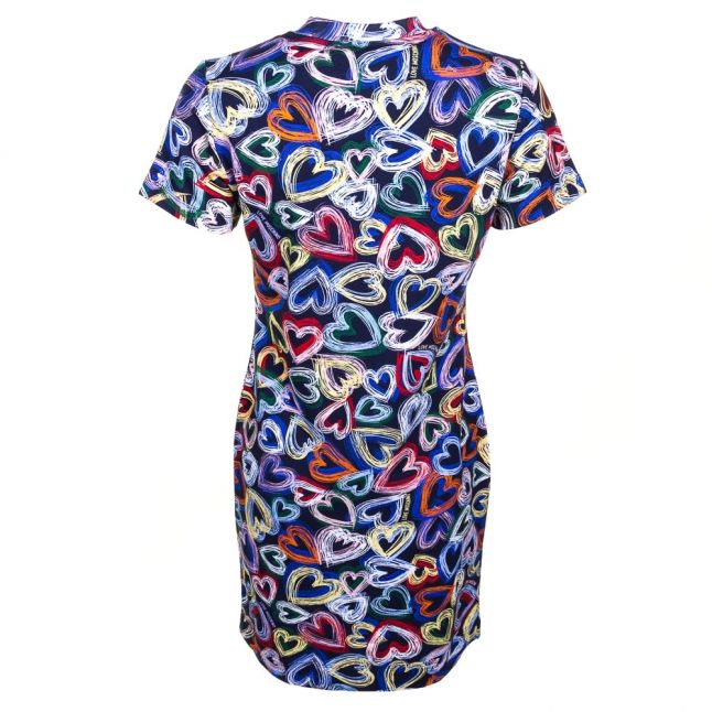 Womens Chalk Heart Printed Dress