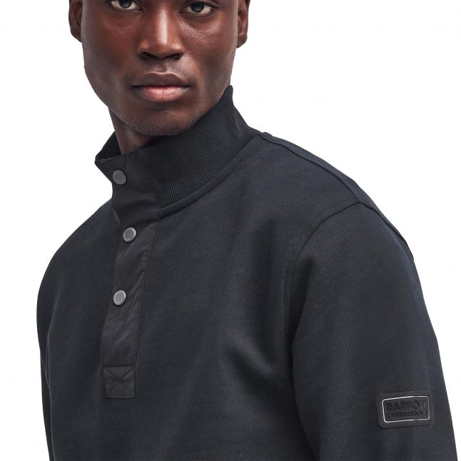 Mens Black Flight Half Zip Sweatshirt