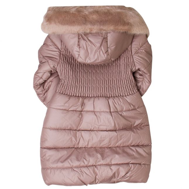 Girls Ocher Quilted Coat