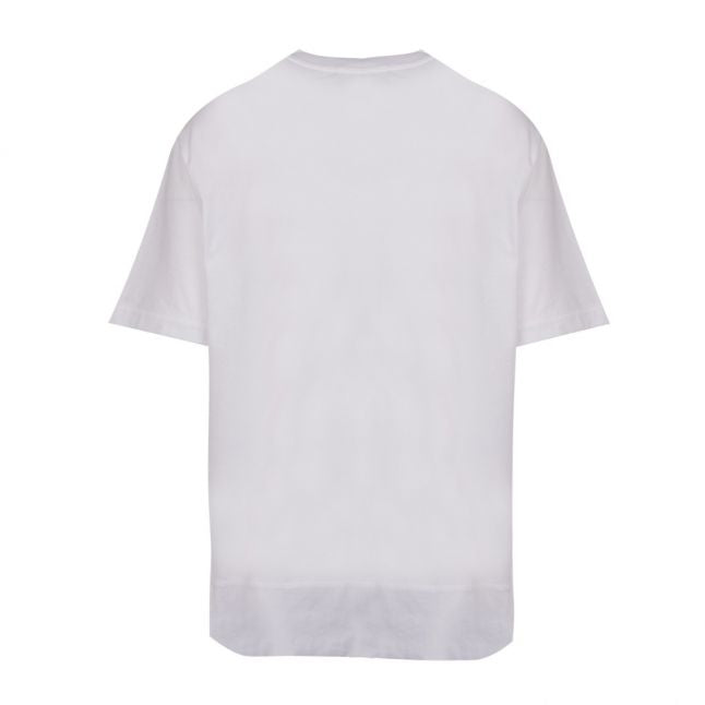 Mens White Branded Foil Print S/s T Shirt