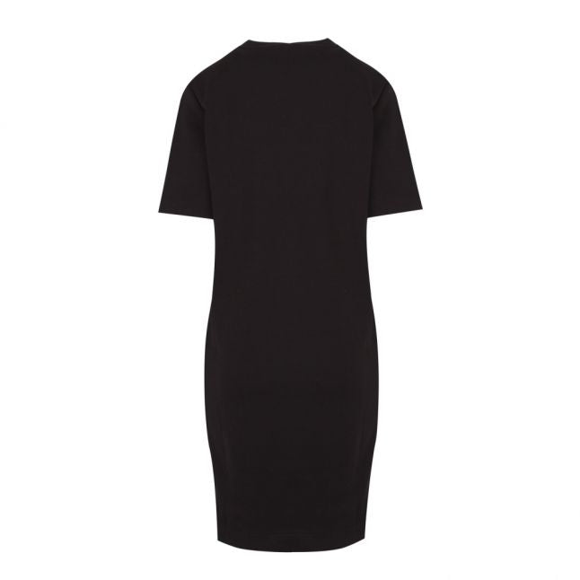 Womens Black Vertical Logo Dress