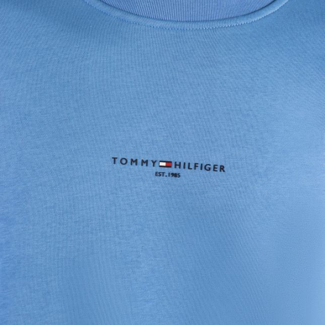 Mens Blue Spell Tommy Logo Tipped Sweatshirt