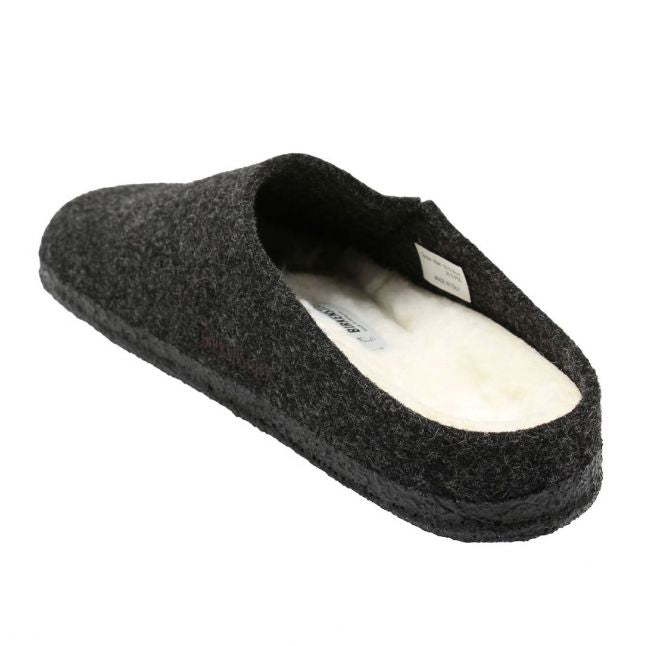 Mens Anthracite Felt Zermatt Shearling Slippers