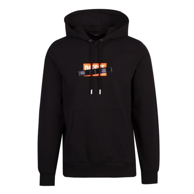 Mens Black S-Girk-Hood-S1 Hoodie