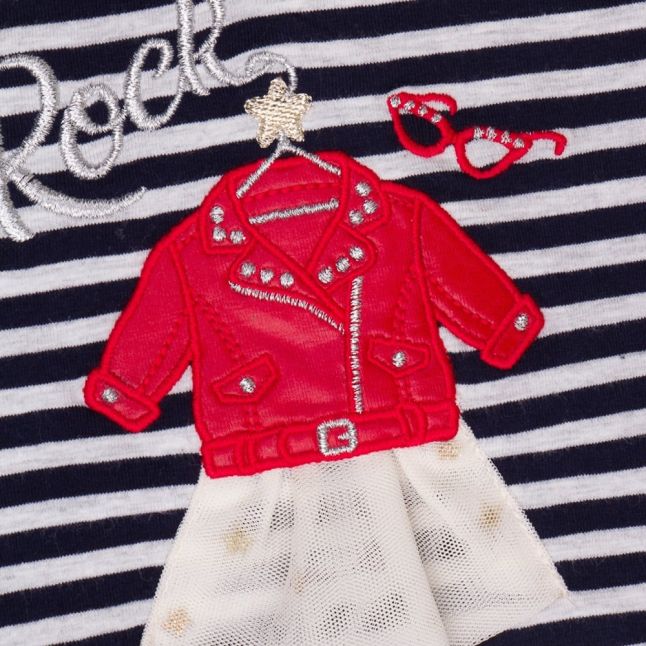 Baby Navy Rocker L/s T Shirt