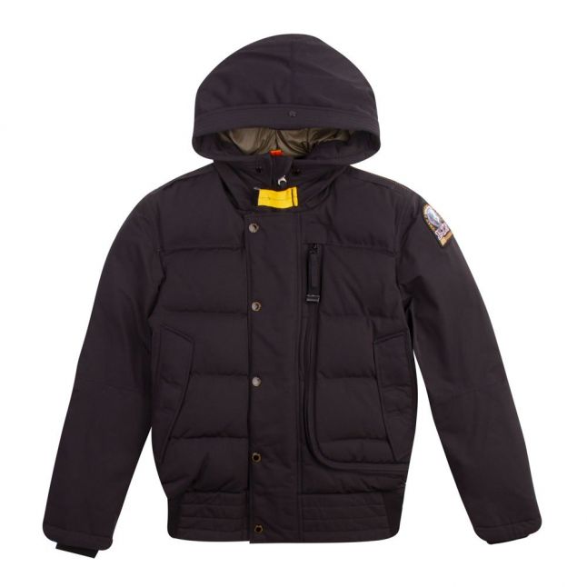 Boys Black Lawrence Hooded Jacket