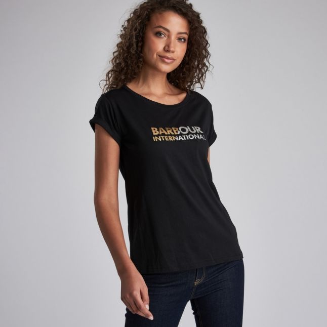 Womens Black Doran S/s T Shirt