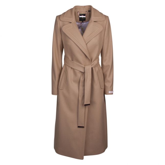 Womens Camel Gabella Long Coat