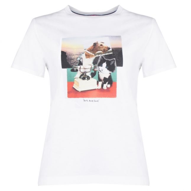 Womens White Dog & Bone S/s T Shirt