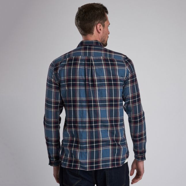 Steve McQueen™ Collection Mens Blue Bill Check L/s Shirt