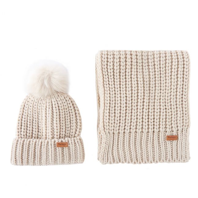 Womens Pearl Saltburn Beanie & Scarf Set