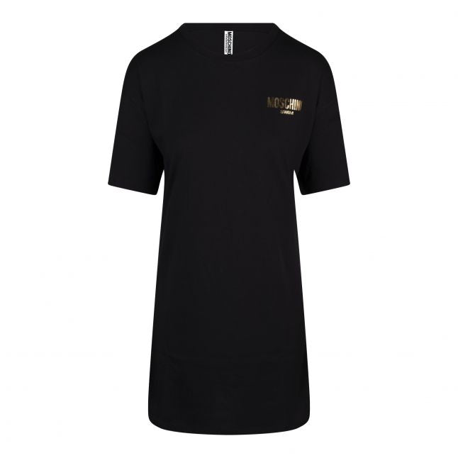 Womens Black T Shirt Beach Dress