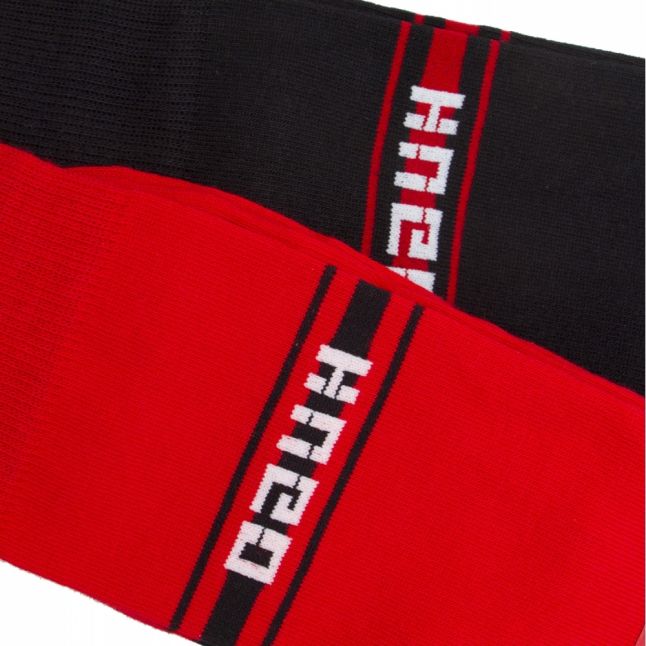 Mens Red/Black 2 Pack Sock & Pouch Gift Set