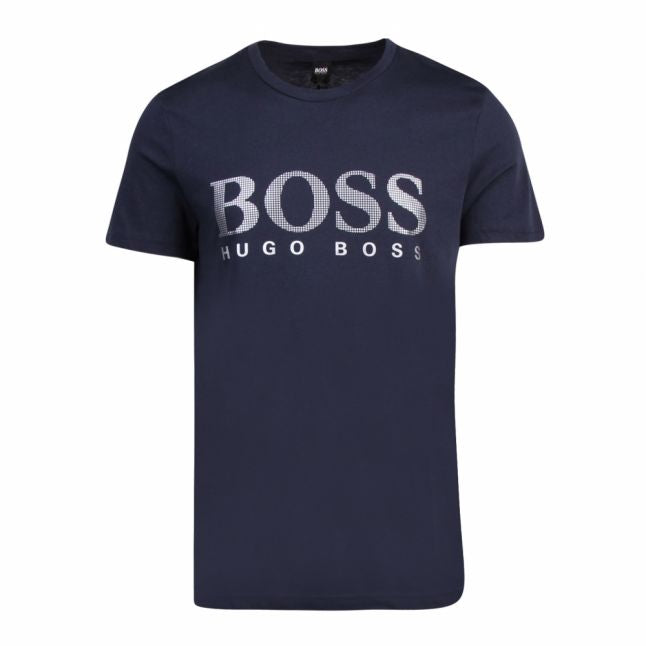 Mens Navy/Silver Metallic Special S/s T Shirt