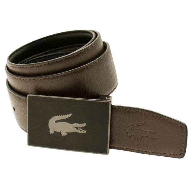 Mens Brown & Black Belt Gift Set