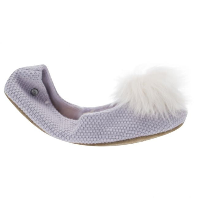 Womens Lavender Andi Fluff Slippers